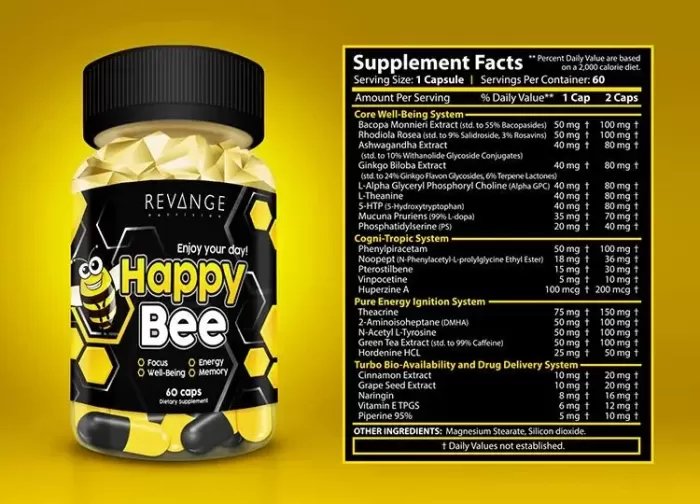 REVANGE NUTRITION Happy Bee 60 caps