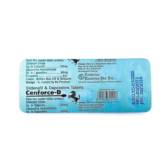 Cenforce D (силденафіл + дапоксетин)