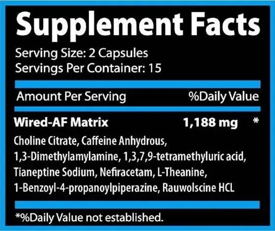 First Choice Supplements Wired Nootropic Blend 30 caps