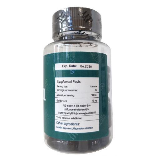 Кардарин жиросжигатель САРМ SARMs Magnus ENDUROBOL (GW 501516) 10 мг 60 капсул