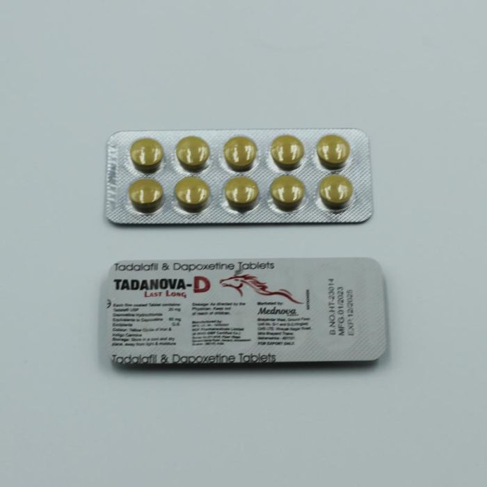 Таблетки Tadanova D 20/60