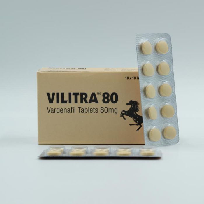 Таблетки Vilitra 80 mg для потенції