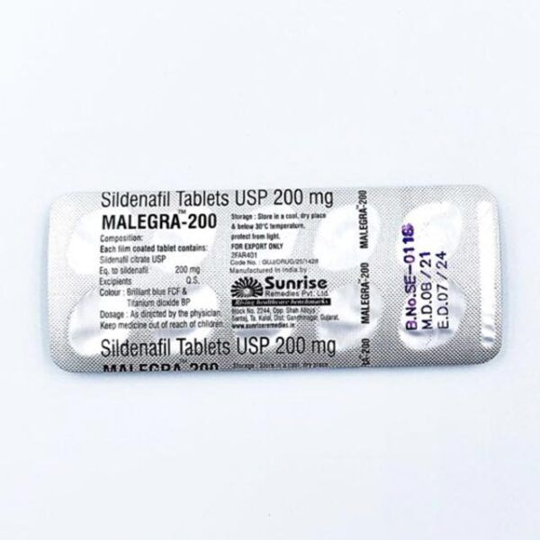Дженерік Віагри MALEGRA 200 mg